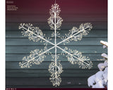 3 FT X 6 FT 420 LED Warm White White Wire Snowflake