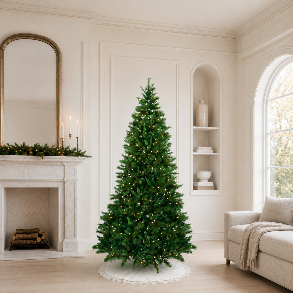 Belgium Mix Tree Pre-Lit Warm White LED Lights