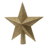 7.5" Gold Glitter Star Tree Topper