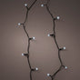 23 FT 96 LED Cool White Black Wire 8 Function Twinkle Battery Operated