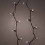 24 FT Basic 96 LED Warm White Black Wire Battery Operated