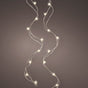 6 FT 40 Micro LED Warm White Lights With Silver Wire Battery Operated