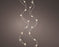 3 FT 20 LED Micro Warm White Light Silver Wire Battery Operated