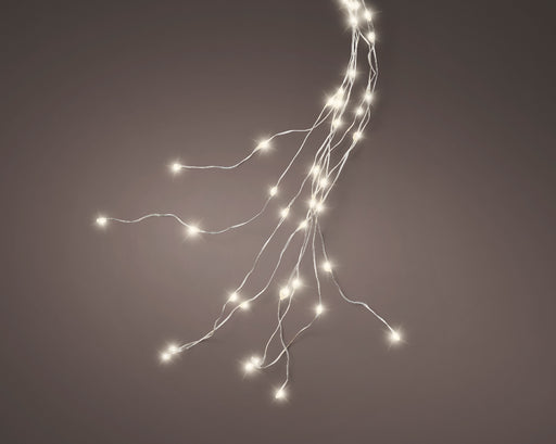 8 FT Warm White Tree Bunch Micro 832 LED Lights with Silver Wire