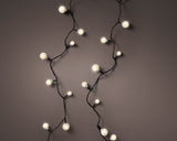 30 FT 120 LED Warm White Cherry Lights With Black Wire