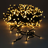 20 FT Cluster 768 LED Warm White Green Wire