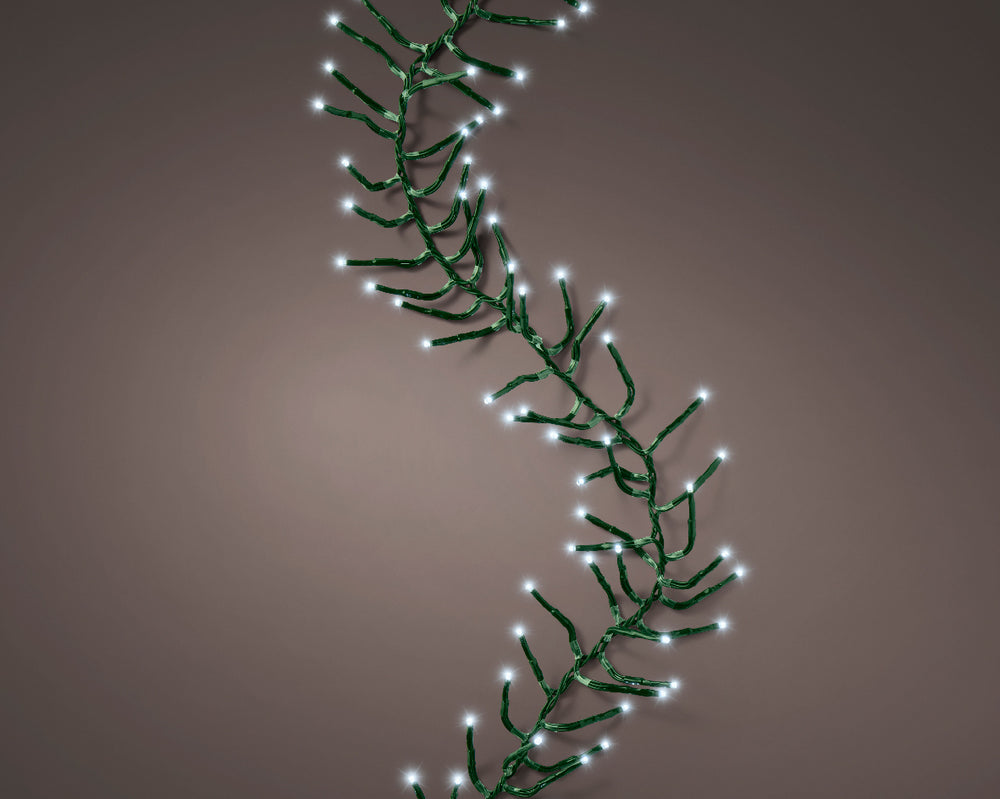 16 FT Cluster Starter Set Cool White String Of 500 LED Lights Transformer