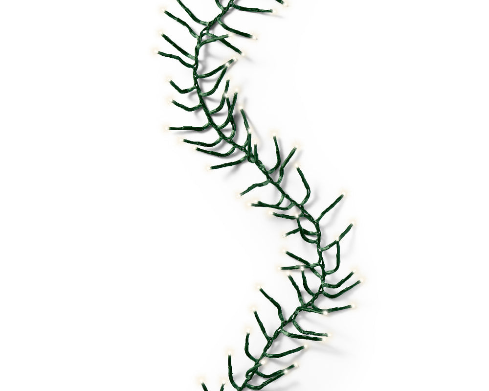 16 FT Cluster Starter Set Warm White With 1 String Of 500 LED Lights