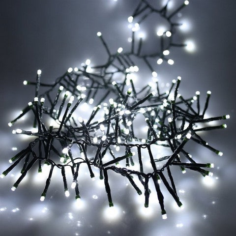 16 Ft Cluster Extension Set Cool White With 1 String Of 500 Led Lights