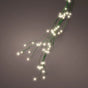 7 FT Warm White Bunch Micro 672 LED Lights With Green Wire