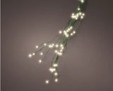 7 FT Warm White Bunch Micro 672 LED Lights With Green Wire