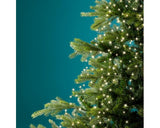 7 FT Warm White Bunch Micro 672 LED Lights With Green Wire