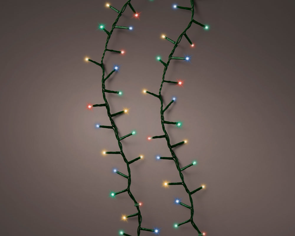 148 FT 2000 LED Multi Compact Lights With Green Wire