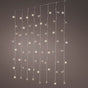 5 FT X 10 FT Curtain Connect 300 LED Warm White Transparent Wire