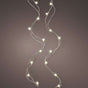 16 FT Micro 100LED Steady Warm White Silver Wire Battery Operated