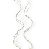 16 FT Micro 100LED Steady Warm White Silver Wire Battery Operated