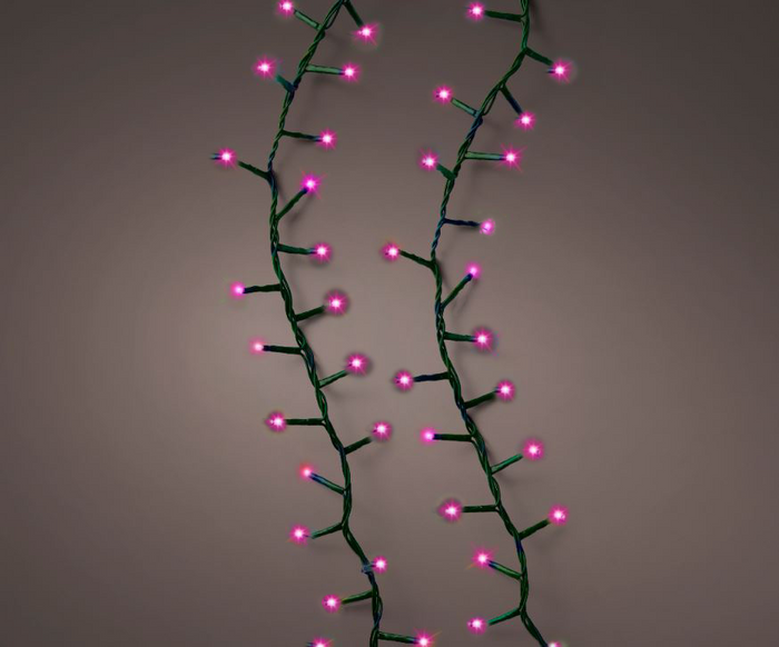36 FT Compact Extension Set Pink With 1 String Of 500 LED Lights