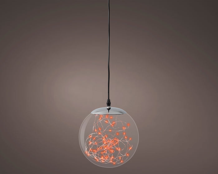 80 Red Micro LED Hanging Ball