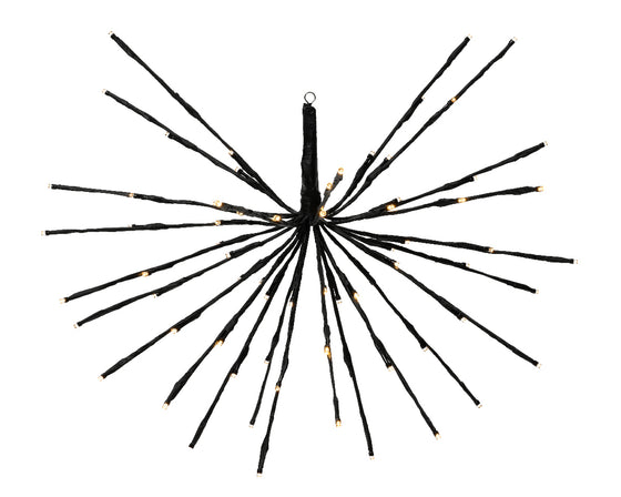 3.5 FT 160 LED Warm White Polestar Black Corded