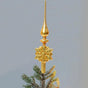 13.7" Gold Finial Tree Topper Assortment Of 3