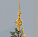13.7" Gold Finial Tree Topper Assortment Of 3