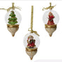 7" Gold Dome Glass Ornament Assorted