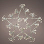2.5 FT 336 LED Warm White Flashing Silver Snowflake