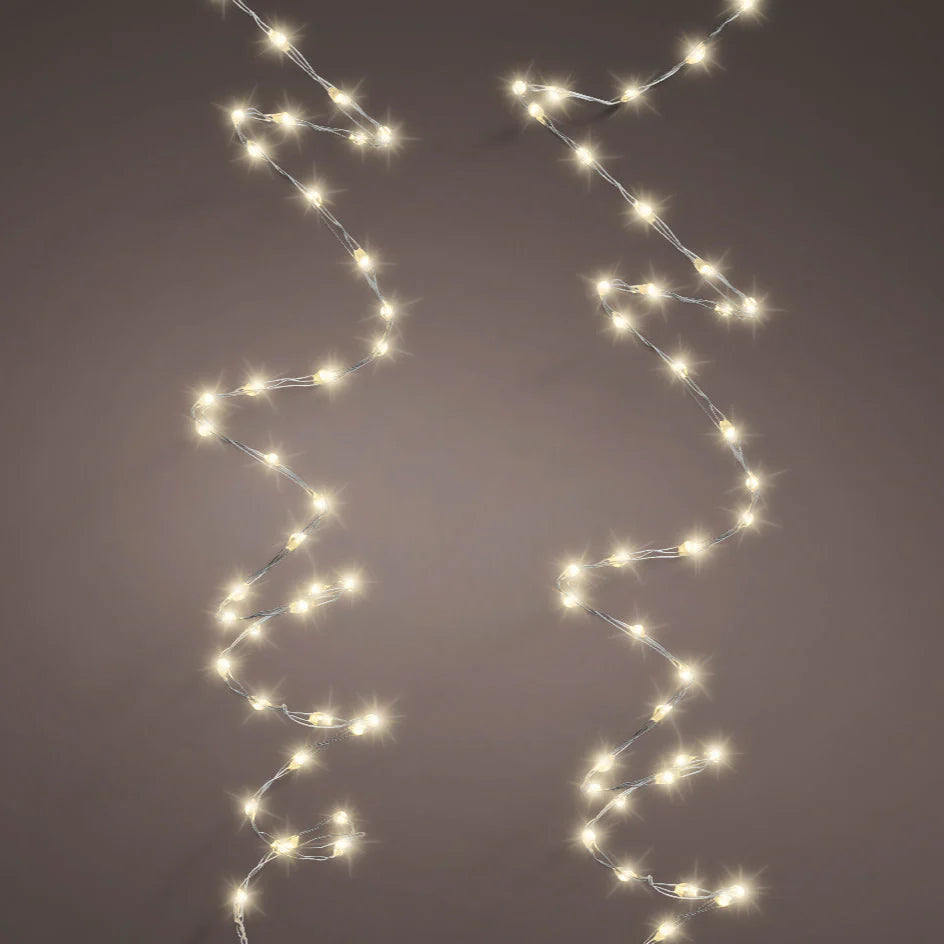 20 FT 378 Micro LED Warm White Twinkle Lights With Silver Wire