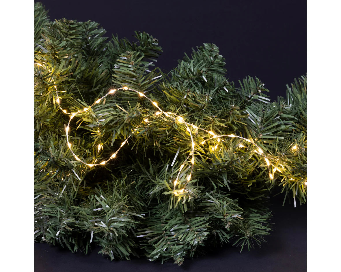 20 FT 378 Micro LED Warm White Twinkle Lights With Silver Wire