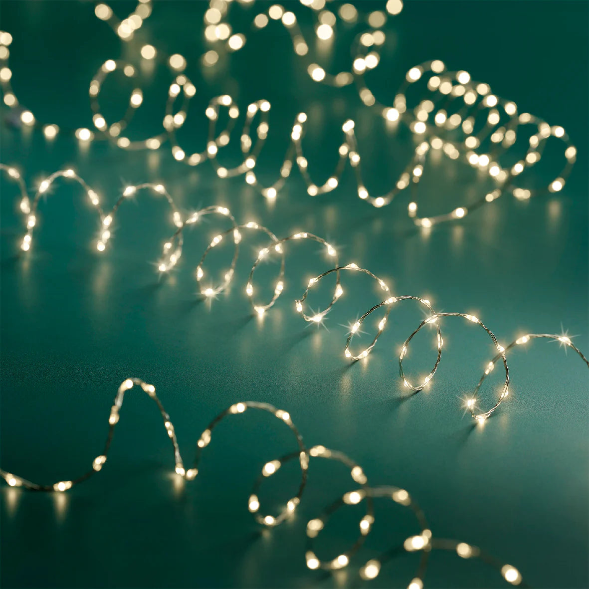 20 FT 378 Micro LED Warm White Twinkle Lights With Silver Wire