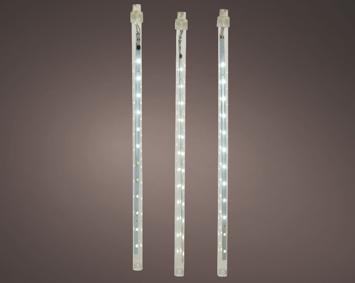 6.6 FT 108 LED Cool White Icicle Light Snow Fall Function & Transparent Wire