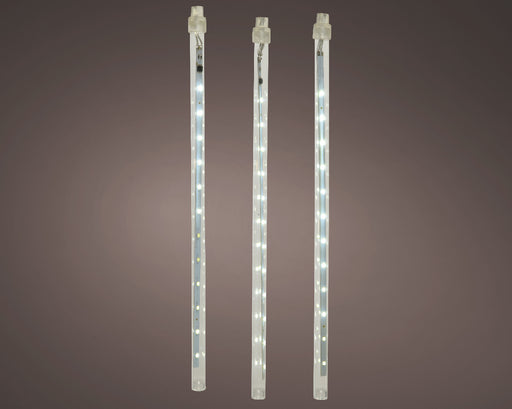 6.6 Ft 108 Led Cool White Icicle Light Snow Fall Function & Transparent Wire