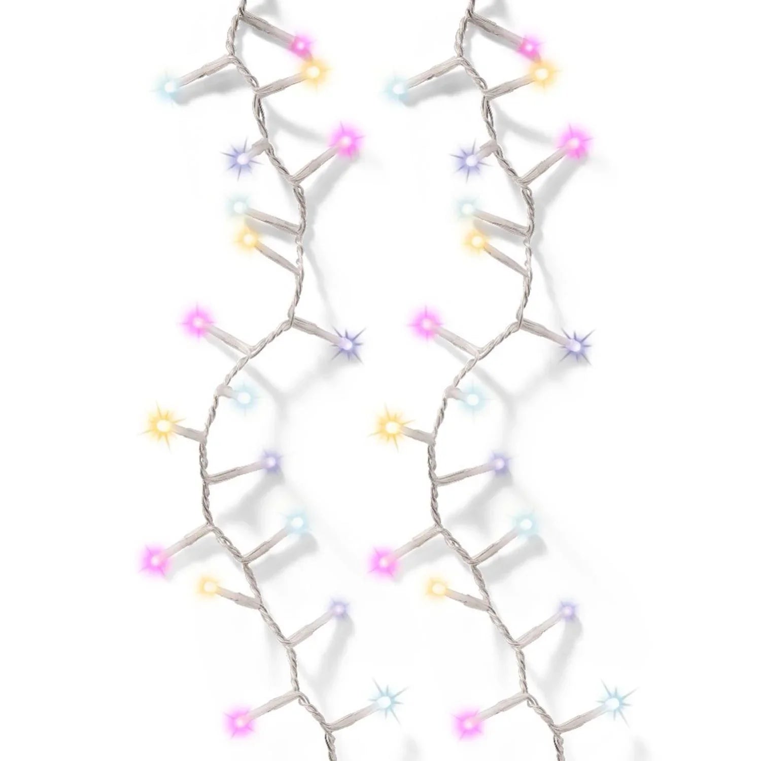 36 FT 500 LED Multi Compact Lights With Transparent Wire