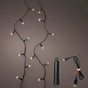 12 FT 50 LED Warm White Twinkle Lights With Black Wire Duracharge