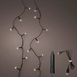 49 FT 200 LED Warm White Twinkle Lights With Black Wire Duracharge