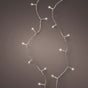 15 FT 60 LED Warm White Lights With Transparent Wire Battery Operated