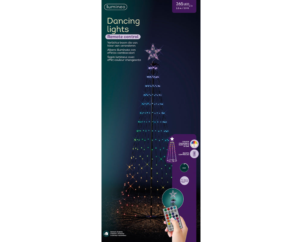 3D Tree Warm White 256 LED Dancing Color Changing