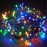 36 FT 500 LED Red, Green, Classic Warm Compact Lights With Green Wire