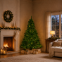 Charleston Slim Tree Pre-Lit Warm White Lights