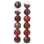 6" Shiny & Matte Shatterproof Ball Ornament Pack Of 6