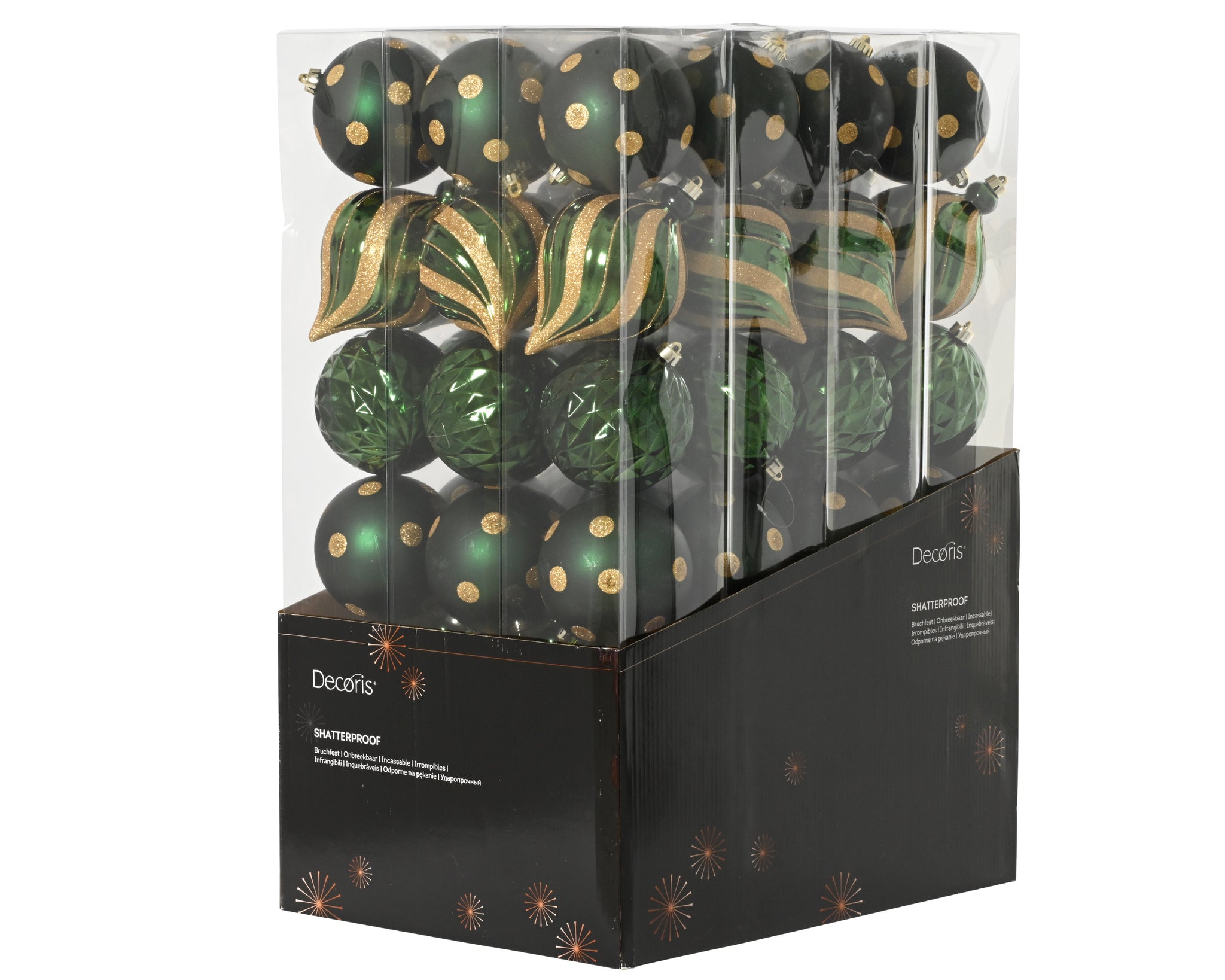 6" Glitter Shiny & Matte Shatterproof Ball Ornament Assorted