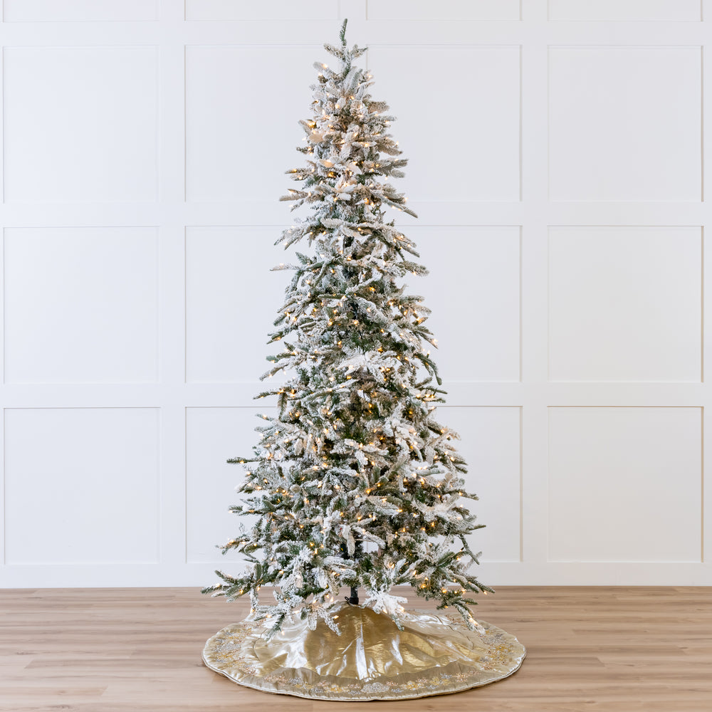 Snow Pine Tree Pre-Lit Clear Lights