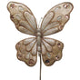 9" Cappucino Glitter Butterfly