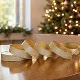 1" X 10YD Champagne Shimmer Glitter Ribbon