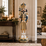 8 FT Blue & Gold Nutcracker