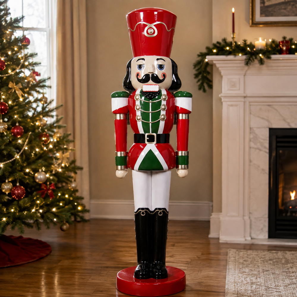6 FT Red White & Green Nutcracker