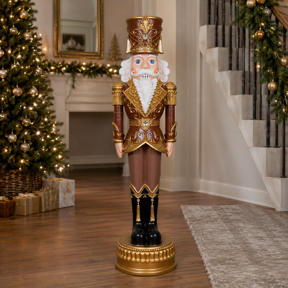 6 FT Brown & Tan Nutcracker