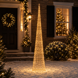 9 FT Rose Gold Cone Tree Micro Warm White LED