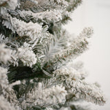 Duke Flocked Tree Pre-Lit Warm White LED Lights