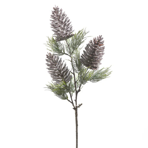 31" Brown Pinecone Pine Spray